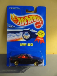 HOT WHEELS #255 - BMW 850i - GOLD LACE - BLUE CARD - Picture 1 of 2