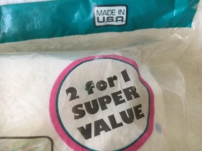 2 MANTAS DE CUNA BALIZA VINTAGE NUEVAS EN PAQUETE 100 % poliéster 40”x45” ADORNO SATINADO EE. UU. Foto 1 de 4