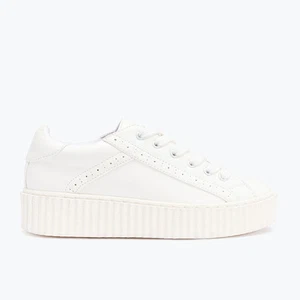 Truffle Cent 38 weiße Creepers Brogue Schnürschuhe Flatforms Damen vegane Schuhe - Bild 1 von 4