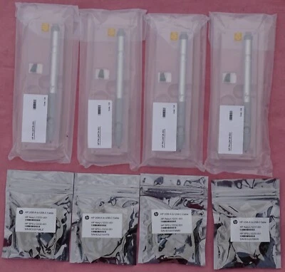 4 x Genuine HP Rechargeable Active Pen stylus Pencil G3 - L04729-003 + cable - Image 1 of 4