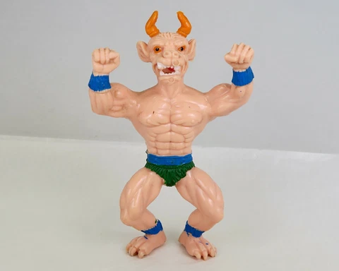 Ygg Minotaur Figure Vintage 80s Galaxy Heroes Muscle Warriors KO MOTU Bootleg Cover