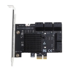 Carte d'extension PCI-E 4X 8X 16X vers SATA 3.0 10 ports pleine vitesse 6Gbps extendeur - Photo 1/13