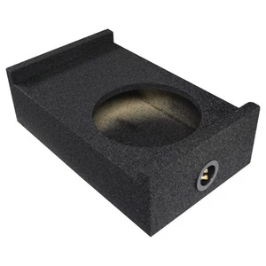 Qpower QBSHALLOW10DF Single 10" Universal Downfire Or Behind The Seat Enclosure - Picture 1 of 1