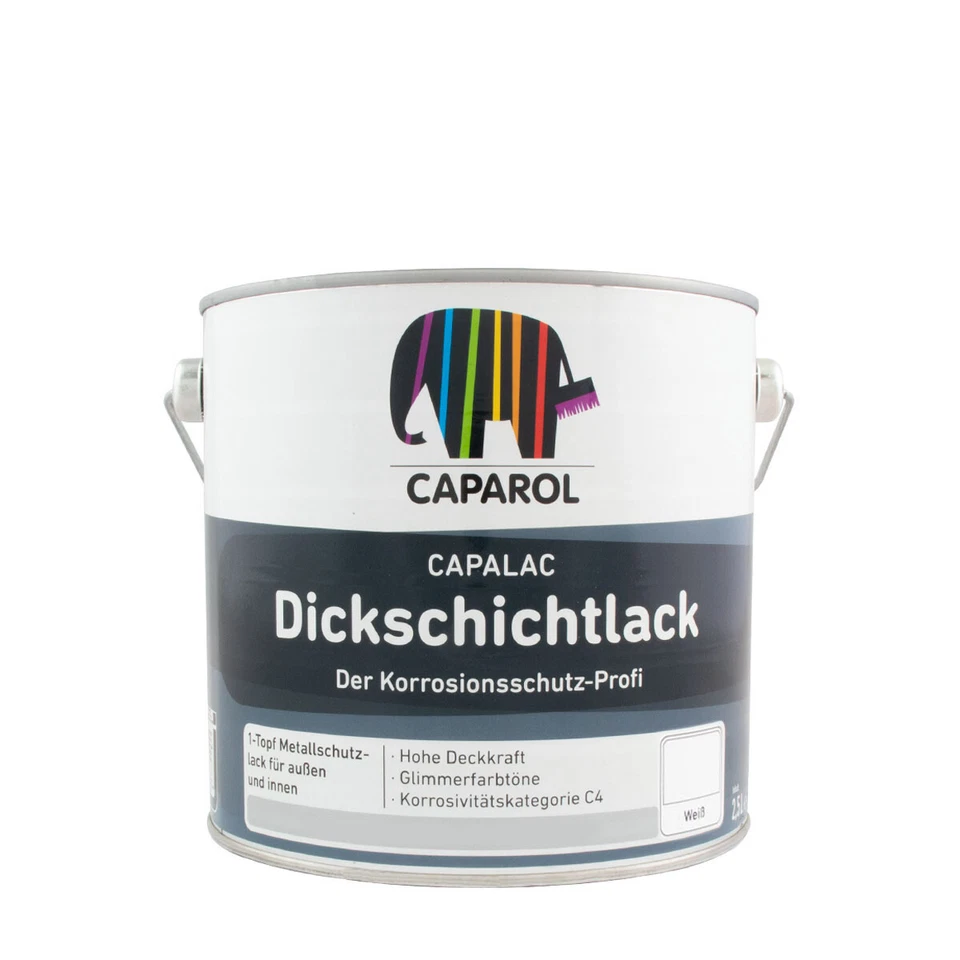 Caparol Capalac Dickschichtlack Wei§ 2 5 L