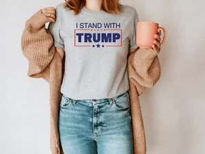 Camiseta Trump, I Stand With Trump, Trump 2024, American Trump, Best Trump, Retro - Imagen 1 de 19