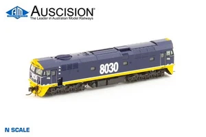 Auscision (N80-10) 8030 Freight Rail - Blue/Yellow with FR Logos - N Scale - Picture 1 of 3