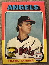 1975 Topps Frank Tanana Baseball Card Rookie (RC) #16 Angels Pitcher