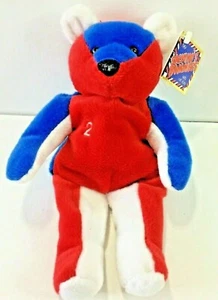 Vintage MLB Derek Jeter #2 4th of July Beanie Baby Salvino's BAMMERS 8" Plush  - Picture 1 of 5