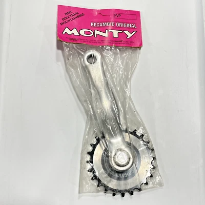 Juego de bielas para bicicleta de trial Monty NOS brazo accionamiento derecho 24t plateado nuevo BMX 152 mm Foto 1 de 4