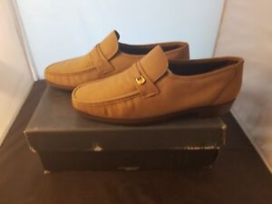 NIB Florsheim Comfortech Size 12 D Sand Colorway Riva Loafers Slip Ons Brand New