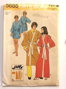Simplicity 5685 Misses' Kimono Robe In Two Lengths Size 12 - Picture 1 of 3