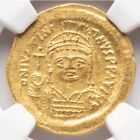 Złota moneta NGC Ch AU Justynian I Wielki 527-565 n.e. Cesarstwo Bizantyjskie AV Solidus