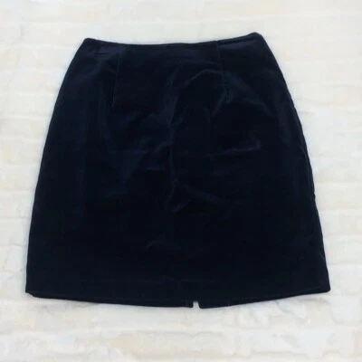 Women’s Hugo Buscati Collection Navy Velvet Skirt Size 4 EUC - Image 1 of 4