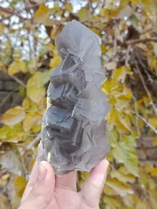 513g Natural Fluorite Gemstone Grey And White Color Vintage Specimen On Matrix - Picture 1 of 13