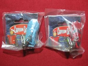 Captain Scarlet SPV+Spectrum Patrol Car Keyrings Key Ring Fob Chain Thunderbirds - Afbeelding 1 van 3