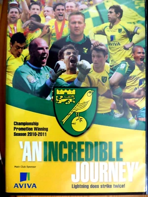 NORWICH CITY FC -DVD-AN INCREDIBLE JOURNEY - PROMOTION WINNING SEASON 2010-2011 - Image 1 of 3