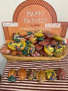 VINTAGE 90S GANZ - FLOATING CANDLES - FALL HARVEST - SEALED IN ORIGINAL PACKAGE! - Picture 1 of 3