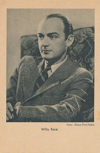 Autograph Card by Actor Willie Forst (C50) - Picture 1 of 2