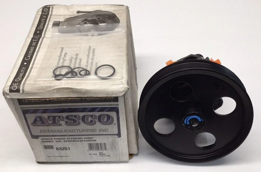 Bomba de dirección asistida remanufacturada Atsco 63251 aplicación Dodge polea de 6 ranuras Foto 1 de 4