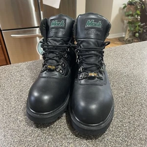 MACK American steel toe company Men's black Boots Size 12 M Lace up - Picture 1 of 8