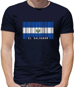 El Salvador Barras Bandera - Camiseta Hombre - País Banderas San República - Imagen 1 de 17