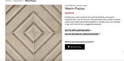 Azulejo Daltile Quartetto Warm Piazza 8x8, 10 pies cuadrados (1 caja) Foto 1 de 3