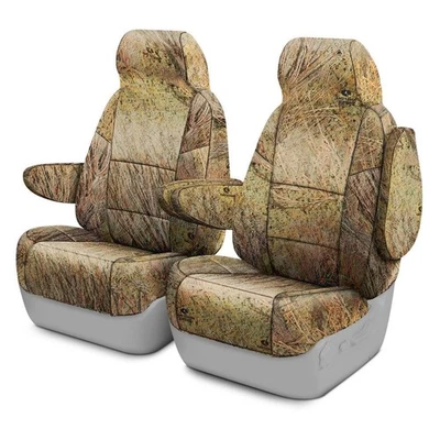 For GMC Yukon XL 15-20 Coverking Mossy Oak 2nd Row Camo Brush Custom Seat Covers Foto 1 de 4