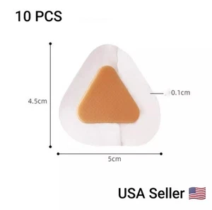 10 PCS Gel Heel Stickers Heels Grips for Women Men Anti Slip Heel Cushions Pads - Picture 1 of 9