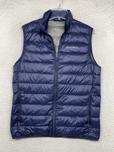 Eddie Bauer Vest Mens Small Down Lightweight Puffer Packable Insulated Outdoor - Picture 1 of 12
