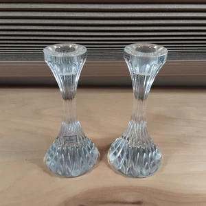 Par de candelabros de cristal Baccarat Massena de 6 pulgadas - Imagen 1 de 7