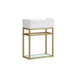 Swiss Madison SM-BV551 Pierre 19-11/16"H Wall Mounted Console - Gold - Imagen 1 de 12