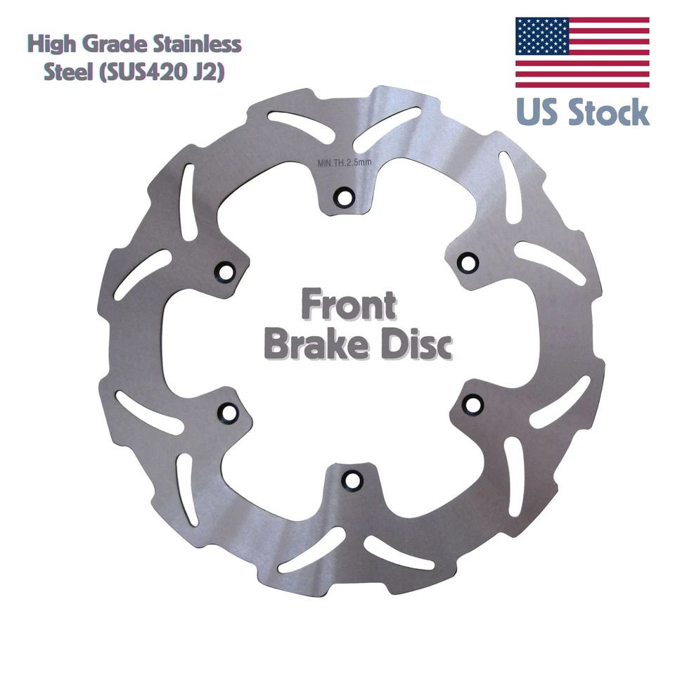 Solid Front Brake Disc Rotor 1x 245MM For YAMAHA YZ 125 (1998 1999 2000)98 99 00 - Image 1 of 2