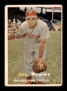1957 Topps Ron Negray #254 Crease Philadelphia Phillies