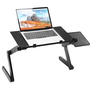 Foldable Laptop Table Stand Lap Sofa Bed Tray Computer Notebook Desk Adjustable - Picture 1 of 10