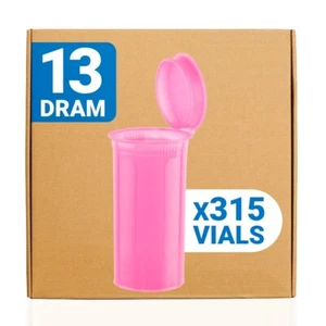 Frascos de dram Loud Lock Pop Top - Contenedores de almacenamiento de alimentos - 13 Dram - 315ct - Rosa - Imagen 1 de 14