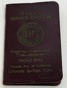VTG Sinclair Gasoline Phone Address Book Halls Service Station Colorado Springs - Picture 1 of 11