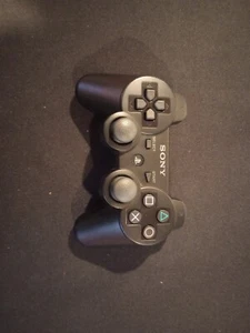 Sony Playstation 3 DualShock 3 Controller Black Genuine USED - Picture 1 of 2