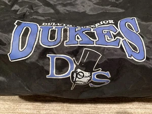 Vtg Duluth-Superior Dukes Baseball Promotional Black Duffel Bag - D.A.R.E. - Picture 1 of 7