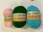Crafter's Square Acrylic Yarn - 3.5oz and 2.1oz balls - choose your color