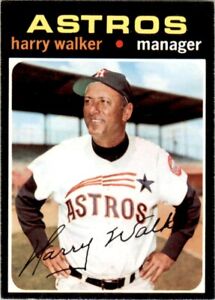 1971 Topps #312 Harry Walker Houston Astros EX-MT