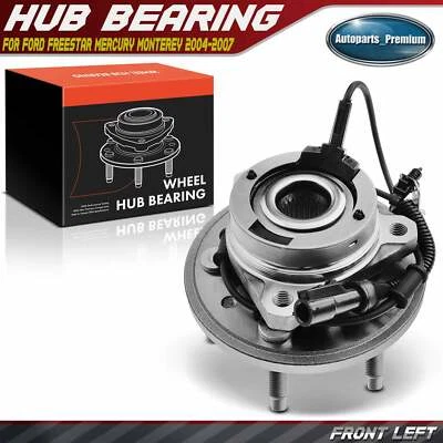 Conjunto de cojinete de cubo de rueda delantera con ABS para Ford Freestar Mercury Monterey 04-07 Foto 1 de 4