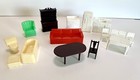 Vintage Lot 28 Pieces Of Marx Renewal & Other Plastic Doll House Furniture