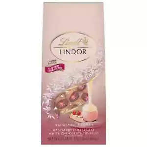 *BULK* Lindt Lindor 21.2oz RASPBERRY CHEESECAKE White Chocolate Truffles BB 9/25 - Picture 1 of 4