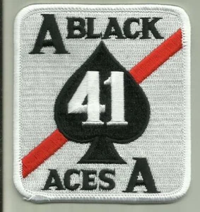 VFA 41 BLACK ACES U.S.NAVY PATCH STRIKE FIGHTER SQ AIRCRAFT PILOT READ FULL AD - Picture 1 of 2
