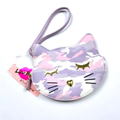 Bolso sin asas Luv Betsey Johnson Muñequera Camuflaje/Camuflaje Gato Monedero NUEVO CON ETIQUETAS LBKIT Foto 1 de 4