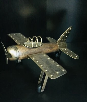 Colgar Retro Avión Modelo Hogar Decoración Adorno Juguete Hogar Oficina Escritorio Foto 1 de 4
