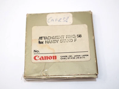 Canon Attachment Ring 58 for Handy Stand F - Image 1 of 2