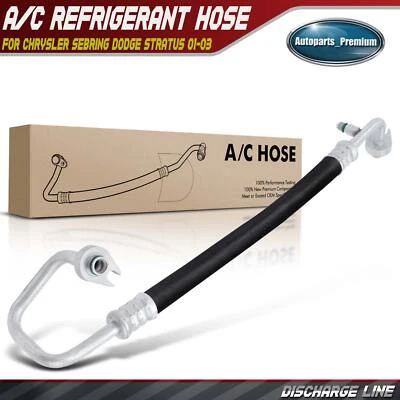 A/C Discharge Line Hose for Chrysler Sebring Dodge Stratus 01-03 V6 2.7L 3.0L - Image 1 of 4