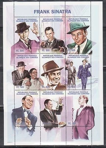 Comoro Islands 838-839 Frank Sinatra and Grace Kelly Mint NH - Picture 1 of 2