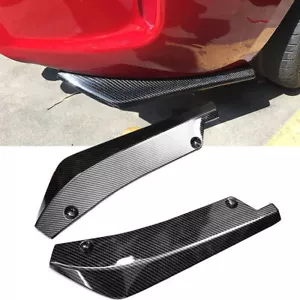 Carbon Fiber Look Rear Bumper Chin Lip Spats Apron Splitter Fits W204 Mercedes - Bild 1 von 8